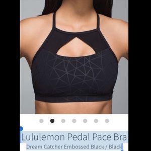 Lululemon Pedal Pace Bra Dream Catcher Emboss NWT!